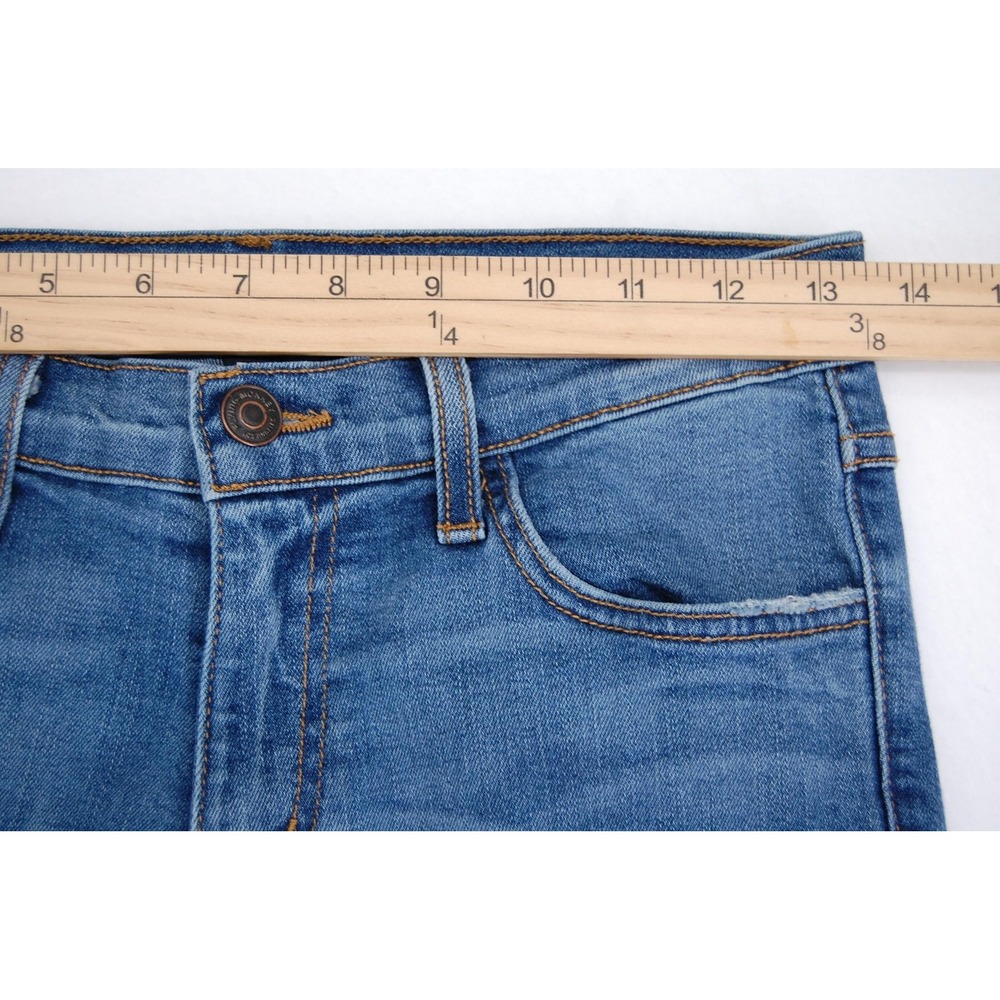 Flying Monkey Jeans Womens 27 Blue Mid Rise Ankle Skinny Distressed‎ Stretch - Picture 12 of 15